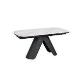 Pearl Ext Dining Table with 4 Perla Carver Swivel Chairs - Pendle Village Furniture